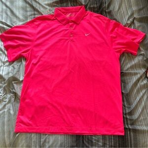 Nike Golf Dri-Fit Men's Pink Polo Shirt US Men’s Size XXL